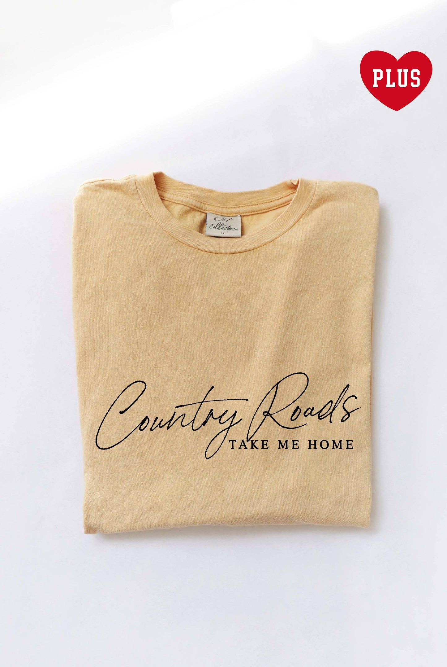 COUNTRY ROADS Plus Mineral Graphic Top: GOLDEN / 3X