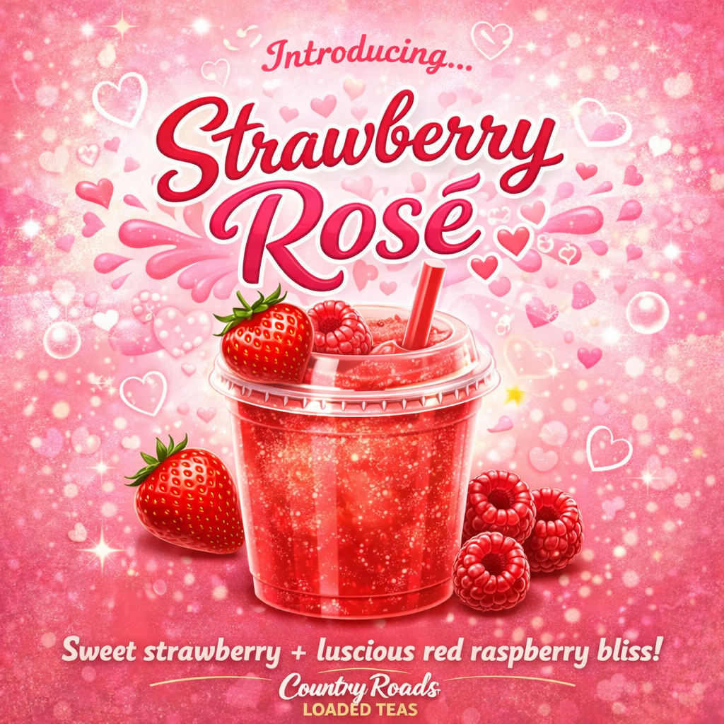Strawberry Rosé – Country Roads Loaded Teas