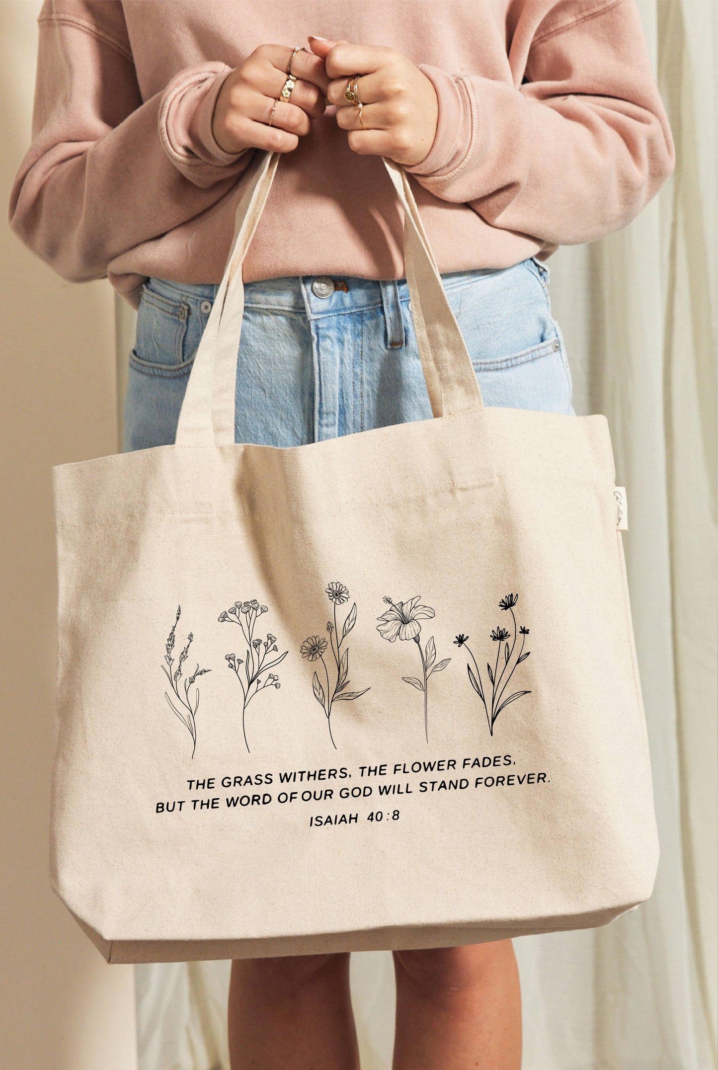THE GRASS WITHERS Canvas Tote Bag