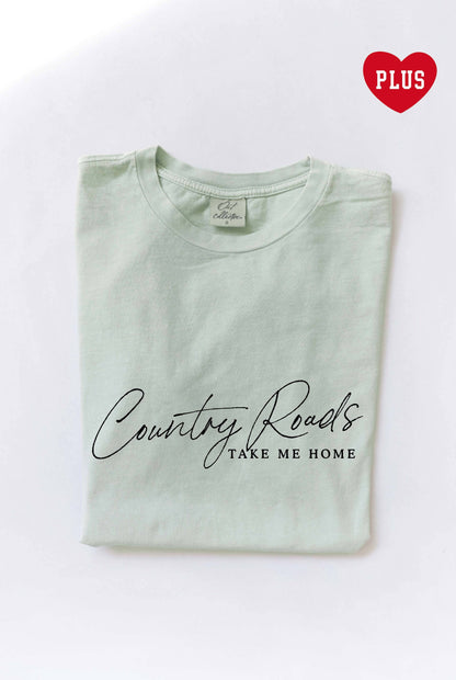 COUNTRY ROADS Plus Mineral Graphic Top: GOLDEN / 2X