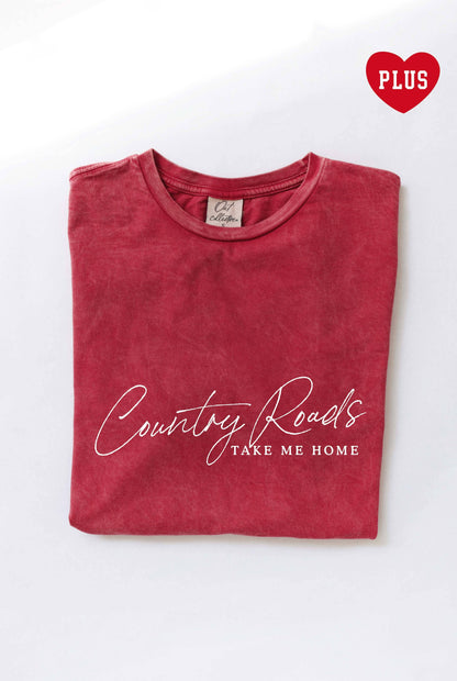 COUNTRY ROADS Plus Mineral Graphic Top: GOLDEN / 2X