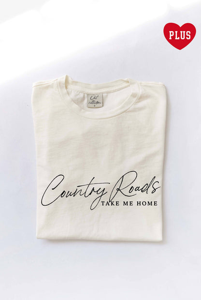 COUNTRY ROADS Plus Mineral Graphic Top: GOLDEN / 3X