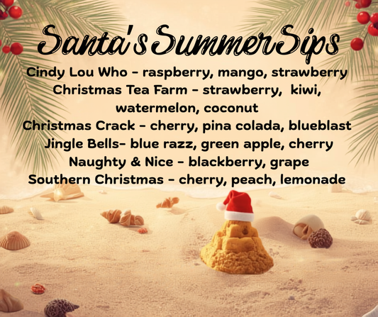 Santa’s Summer Sips - Christmas in July set - Loaded