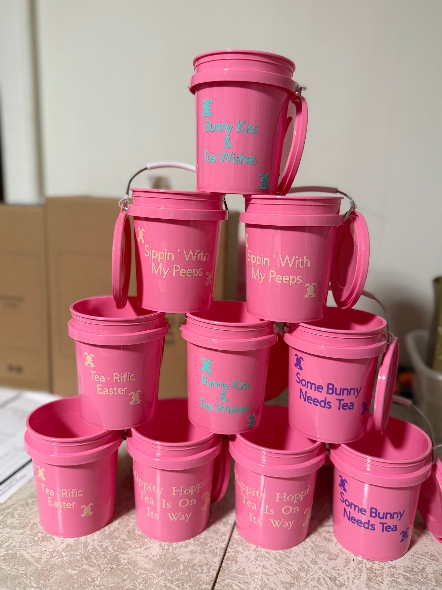 Easter Tea Buckets