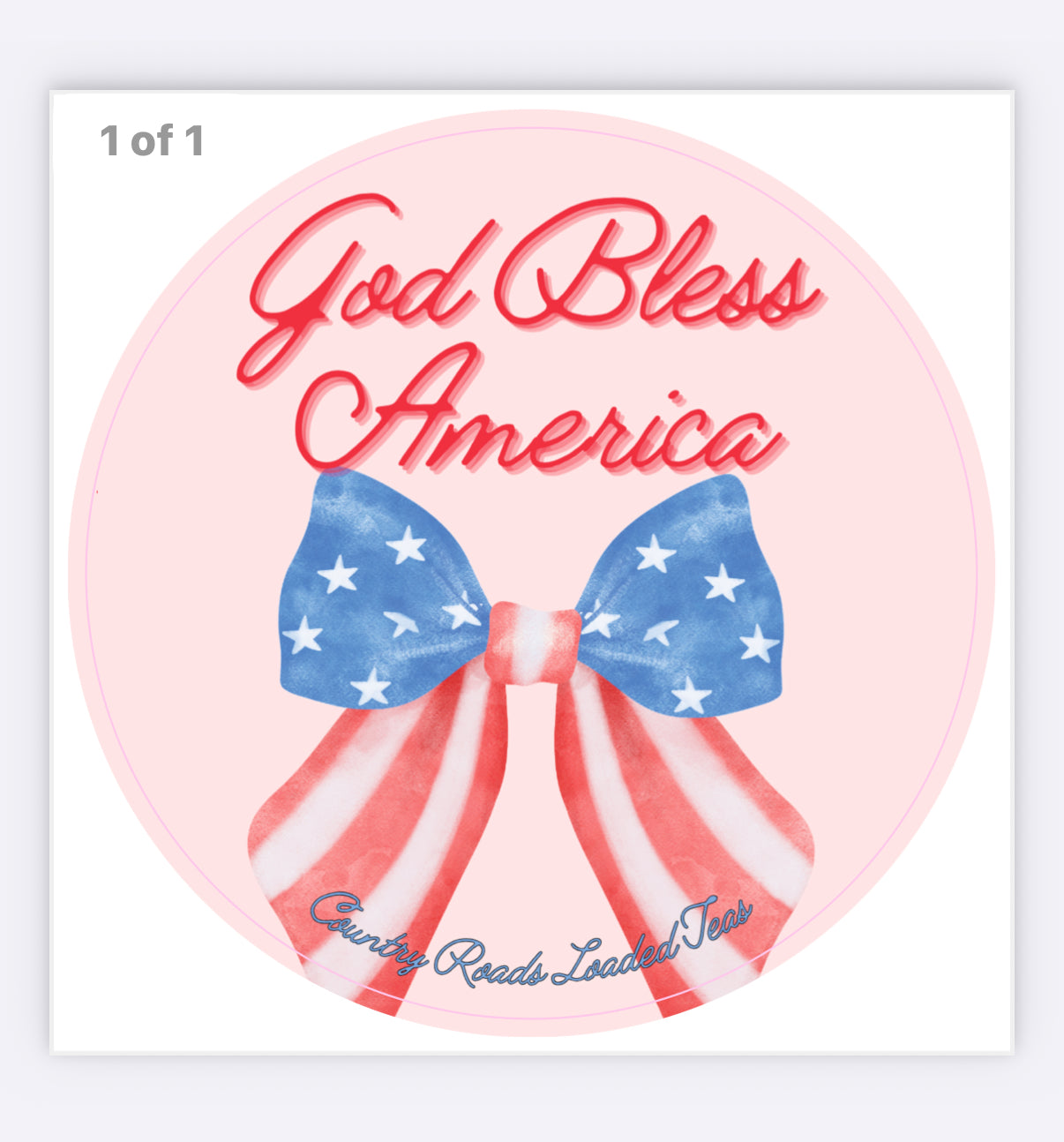 God Bless America Sticker
