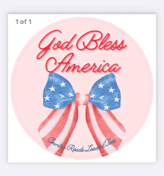 God Bless America Sticker