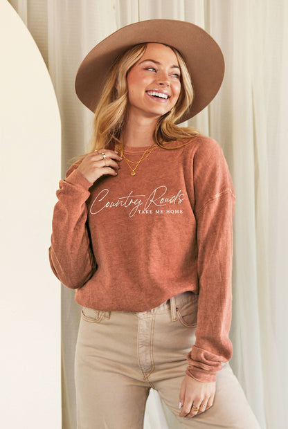 COUNTRY ROADS Mineral Graphic Sweatshirt: VINTAGE BLACK / Large