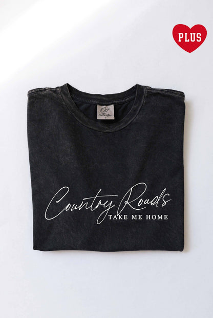 COUNTRY ROADS Plus Mineral Graphic Top: GOLDEN / 3X